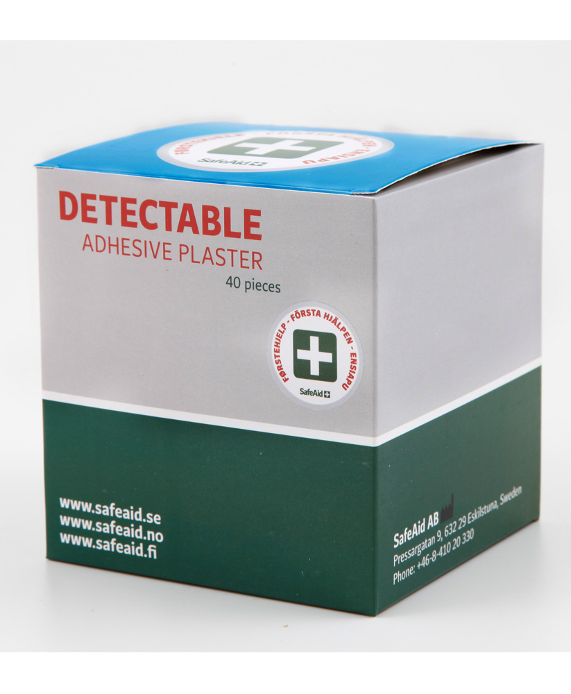 Detectable/Næringsmiddelindustrien plaster - SafeAid